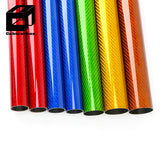 Factory Direct Colored Carbon Fiber Tube 3K Twill Surface High-Strength Colorful Round Tube With Wholesale Price
