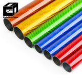 Factory Direct Colored Carbon Fiber Tube 3K Twill Surface High-Strength Colorful Round Tube With Wholesale Price