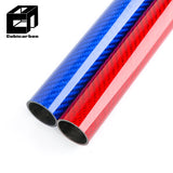 Factory Direct Colored Carbon Fiber Tube 3K Twill Surface High-Strength Colorful Round Tube With Wholesale Price