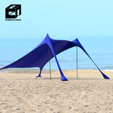 Carbon Fiber Canopy Pole Outdoor Canopy Support Camping Tent Pole Six Section Foldable Storage Tarp Pole