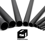 Lightweight Round Tube 100% Carbon Fiber Tube Customized Dimensions Surface 3K Carbon Tube