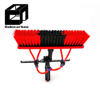 Strong Window Cleaning Pole 6m 9m 12m 15m 20m Carbon Fiber Telescopic Pole With Double-sided Brush and Hose