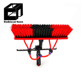 Strong Window Cleaning Pole 6m 9m 12m 15m 20m Carbon Fiber Telescopic Pole With Double-sided Brush and Hose