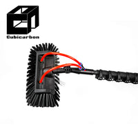 2025 3K Carbon Fiber Pole 5m 10m 12m 15m Carbon Telescopic Pole Adjustable Extension Pole With Brush Cleaning Walls