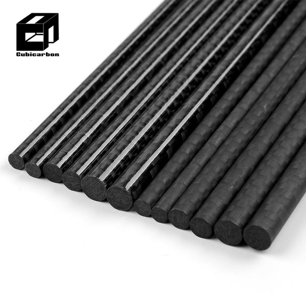 Factory Direct 3K Glossy Matte Carbon Fiber Rods Solid Carbon Rod Customized Diameter and Length