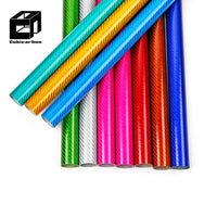 China Factory Direct Colored Carbon Fiber Tube 3K Twill Surface High-Strength Colorful Round Tube With Wholesale Price
