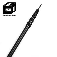 8FT Telescoping Carbon Fiber Poles Lightweight Tarp Poles Adjustable Telescoping Tarp Tent Poles for Camping Hiking