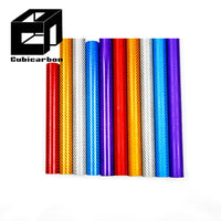 3K Glossy Colorful Carbon Fiber Tube 1" 2" 3" Customized Carbon Fiber Color Tube Multi-colors Carbon Fiber Tube for RC Airplane