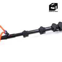 Factory Price 30 40 50 60 Foot Carbon Extension Pole With Brush Cleaning Pole Carbon Fiber Strong Carbon Fiber Telescopic Pole