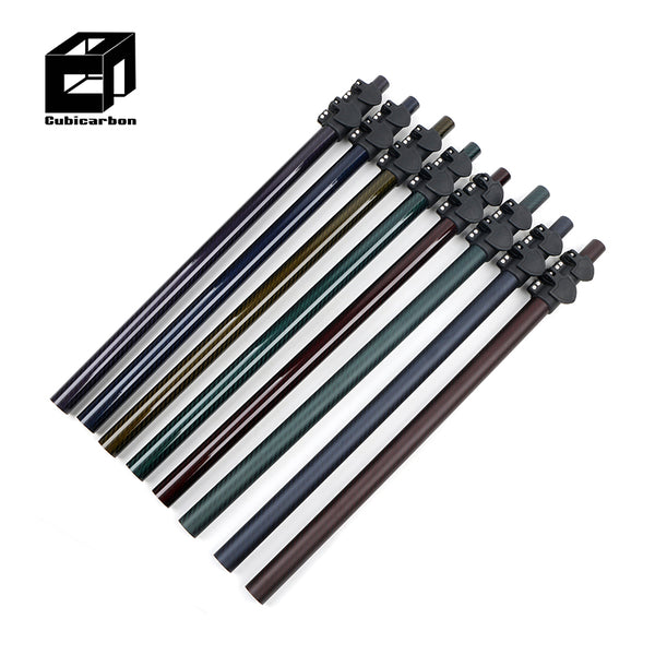 OEM Factory 20ft 30ft 40ft 45ft 50ft 60ft 65ft Carbon Fiber Telescopic Pole Custom 3K Colorful Telescoping Tube 3-20m