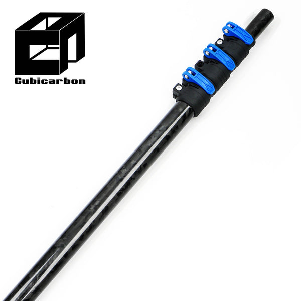 OEM Wholesale Price Telescopic Carbon Fiber Extendable Poles With Brush Customized 20ft 30ft 50ft 60ft Telescoping Carbon Tubes