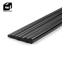 High Modulus Pultruded Solid Carbon Fiber Rod Carbon Rods High-Density High Pure Carbon Pultrusion Round Rod