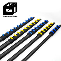 3K Weave Carbon Fiber Extending Pole 10ft-65ft Adjustable Carbon Pole Extension Extendable Telescopic Pole