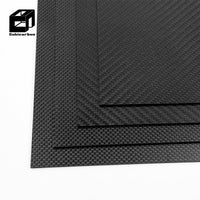 3K Matte Carbon Fiber Sheet CNC Cut Carbon Plate OEM Machined Part 0.5mm 1mm 2mm 5mm