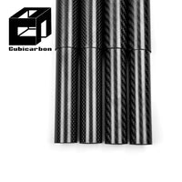Factory Direct Carbon Fiber Tubes 20mm 40mm 60mm 80mm OD 3K Twill Plain Glossy Matte Carbon Pipes Wholesale Price