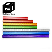 3K Glossy Colorful Carbon Fiber Tube 1" 2" 3" Customized Carbon Fiber Color Tube Multi-colors Carbon Fiber Tube for RC Airplane