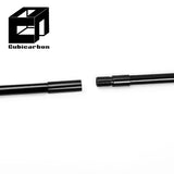 OEM Carbon Fiber Telescopic Pole Customized Quality Pregreg Carbon Fiber Tube Roll Wrapped Carbon Tube Thread Connector Pipes