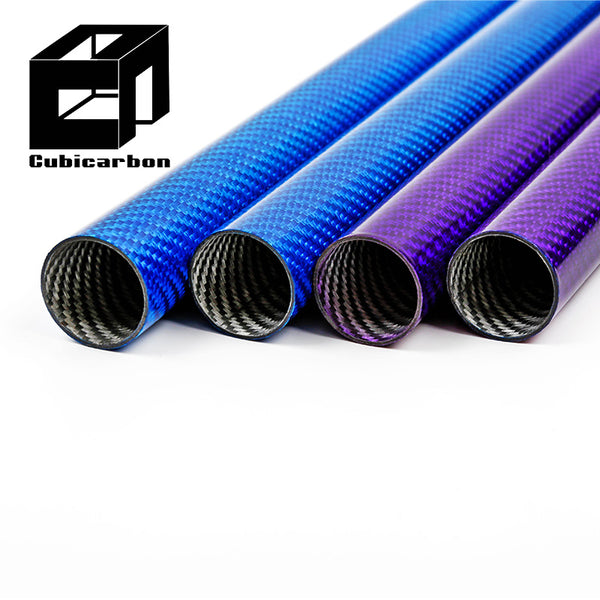 High Strength 1000mm 2000mm 3000mm Carbon Fiber 3k Tubing Carbon Fiber Pipe Color Carbon Fiber Tube Colored Pipes