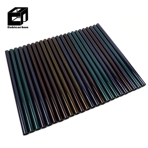 High Performance Customized Colored 100% 3K Twill Matte Carbon Fiber Tube With 14mm 16mm 18mm 22mm to 50mm