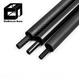 1m 2m 3m Carbon Fiber Roll Wrapped Round Tube 25mm 35mm 40mm 50mm 60mm Carbon Pipe 3K Glossy Matte Carbon Fiber Tube
