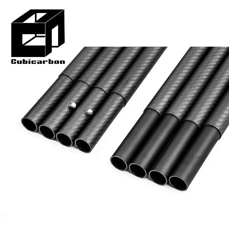 OEM Carbon Fiber Tube Thread Screw Connecter High Strength Tube With S ...