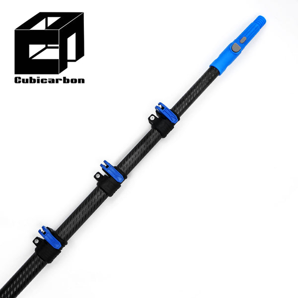 Factory Direct 45ft 50ft 60ft 3K Telescoping Carbon Fiber Poles Extension Pole System Cleaning Pole Solar Bus Window Cleaning