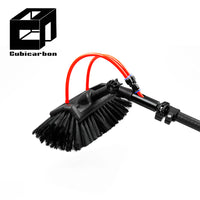 2025 3K Carbon Fiber Pole 5m 10m 12m 15m Carbon Telescopic Pole Adjustable Extension Pole With Brush Cleaning Walls