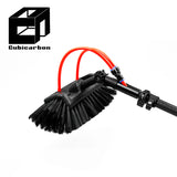 2025 3K Carbon Fiber Pole 5m 10m 12m 15m Carbon Telescopic Pole Adjustable Extension Pole With Brush Cleaning Walls