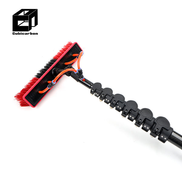 Factory Price 30 40 50 60 Foot Carbon Extension Pole With Brush Cleaning Pole Carbon Fiber Strong Carbon Fiber Telescopic Pole