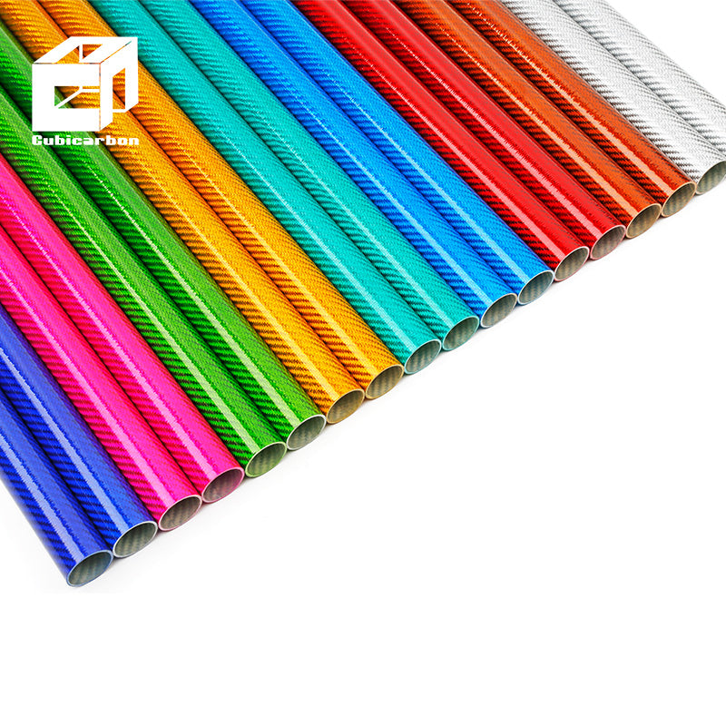 China Factory Direct Colored Carbon Fiber Tube 3K Twill Surface High-S ...