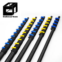 3K Weave Carbon Fiber Extending Pole 10ft-65ft Adjustable Carbon Pole Extension Extendable Telescopic Pole