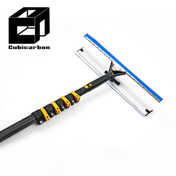 Carbon Fiber Manufacturer 3K Weave Carbon Fiber Window Cleaning Pole 4m 6m 9m Telescopic Pole With Quality Brush Clean Well