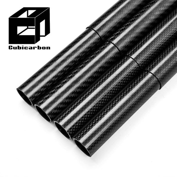 Factory Direct Carbon Fiber Tubes 20mm 40mm 60mm 80mm OD 3K Twill Plain Glossy Matte Carbon Pipes Wholesale Price