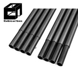 OEM Carbon Fiber Tube Thread Screw Connecter High Strength Tube With Sleeve Connect Different Sections Adjustable Length