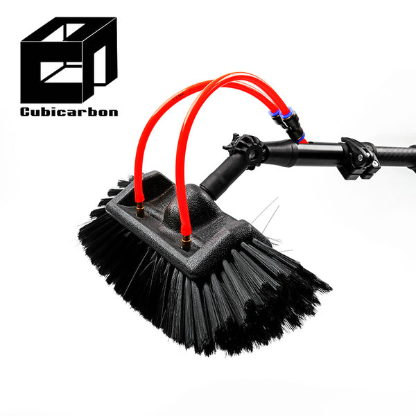 2025 3K Carbon Fiber Pole 5m 10m 12m 15m Carbon Telescopic Pole Adjustable Extension Pole With Brush Cleaning Walls