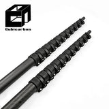 Carbon Fiber Telescopic Pole Strong Pole With Colorful Clamps 5m 10m 20m 25m Carbon Fiber Heavy Duty Telescoping Poles