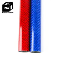 Factory Direct Colored Carbon Fiber Tube 3K Twill Surface High-Strength Colorful Round Tube With Wholesale Price