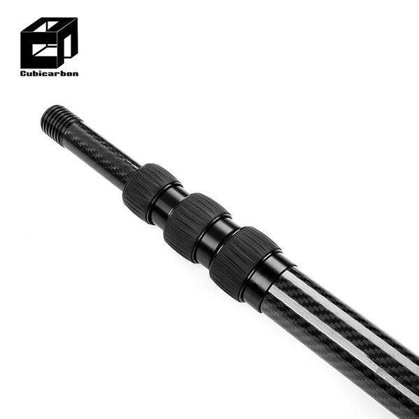Real Carbon Fiber Manufacturer Supply 3K Weave Carbon Fiber Telescopic Pole 20ft 25ft 30ft 40ft 60ft Custom Length