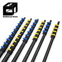 3K Weave Carbon Fiber Extending Pole 10ft-65ft Adjustable Carbon Pole Extension Extendable Telescopic Pole