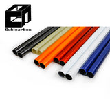 OEM Custom 20mm 50mm 70mm 80mm Fiberglass Tubes Fiber Roll Wrapped Tube Customized Sizes Colorful Painting Can Customize