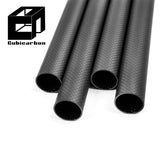 3K Full Carbon Tube Matte Finish Roll Wrapped T300 Carbon Fibre Tube Material Prepreg Customized Tube Carbon 1000mm 20000mm