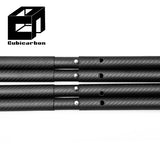 Carbon Fiber Supplier 1000mm 2000mm 3K Carbon Fiber Tubes Custom OD Shrapnel Telescopic Pole With Inner Sleeve