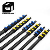 3K Weave Carbon Fiber Extending Pole 10ft-65ft Adjustable Carbon Pole Extension Extendable Telescopic Pole