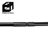 OEM Carbon Fiber Telescopic Pole Customized Quality Pregreg Carbon Fiber Tube Roll Wrapped Carbon Tube Thread Connector Pipes