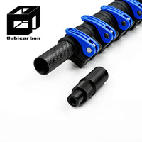 Customized 4m 5m 6m 9m Carbon Fiber Telescopic Pole With Thread for Camera High Strength Light Weight Stable Telescopic Pole