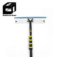OEM 3K Weave 100% Carbon Fiber Pole Telescopic Custom Length 10-80ft Window Cleaning Pole Solar But Cleaning Pole
