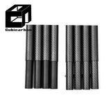 OEM Carbon Fiber Tube Thread Screw Connecter High Strength Tube With Sleeve Connect Different Sections Adjustable Length