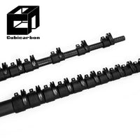 Carbon Fiber Telescopic Pole Strong Pole With Colorful Clamps 5m 10m 20m 25m Carbon Fiber Heavy Duty Telescoping Poles