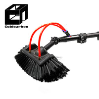 2025 3K Carbon Fiber Pole 5m 10m 12m 15m Carbon Telescopic Pole Adjustable Extension Pole With Brush Cleaning Walls