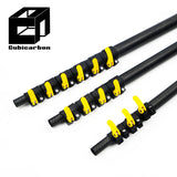 3K Weave 40ft 50ft 60ft Telescopic Carbon Fiber Glass Fiber Pole Carbonne Pole Customized Adjustable Pole From 3-25m